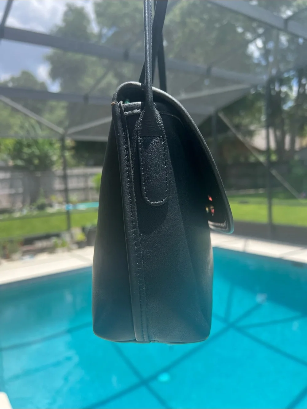 Vintage Coach Quincey Bag 9919 Dark Navy crossbody purse